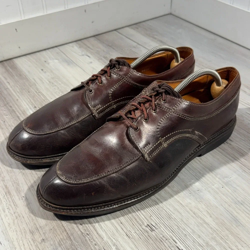 Allen Edmonds 1642 Brown Wilbert Split Toe Men's Size 11.5 D